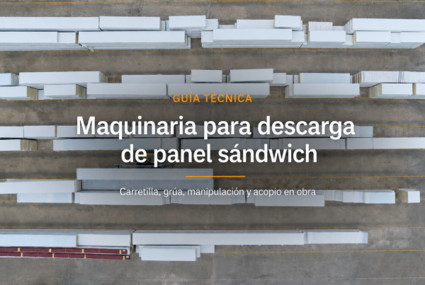 Maquinaria para descarga de panel sándwich