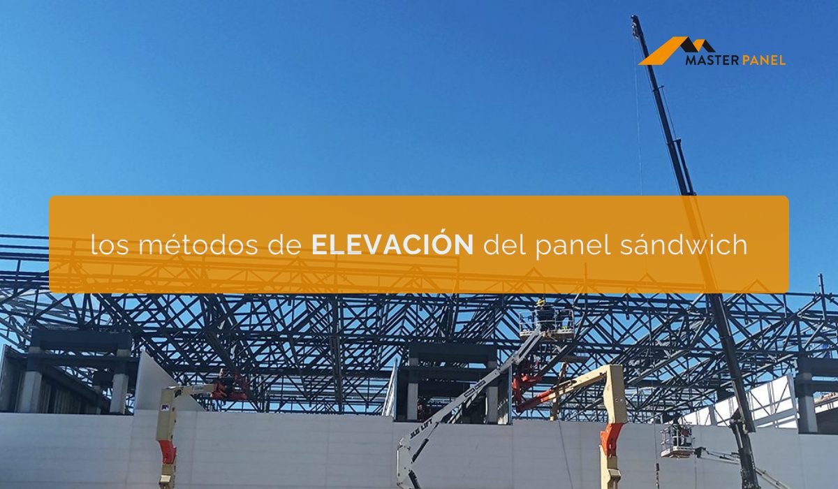 elevación de paneles sándwich