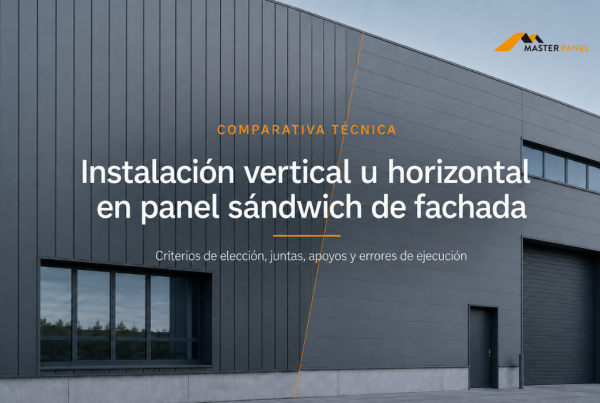 Instalación vertical vs horizontal en panel sándwich fachada