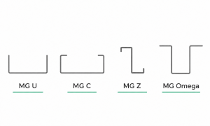 Perfiles MG U, MG C, MG Z y MG Omega para estructuras fotovoltaicas